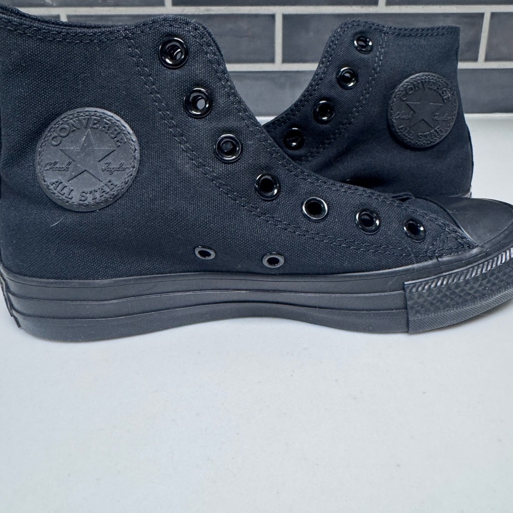 Converse Kids All Black High-Top Sneakers